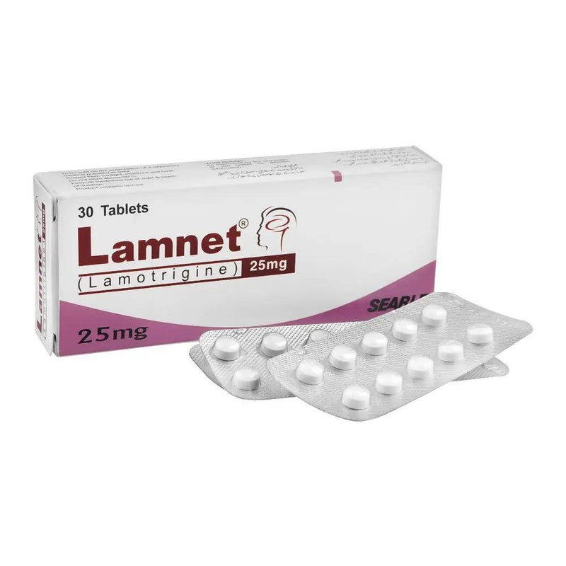 Lamnet 25mg Tablet — Lamotrigine for Epilepsy & Bipolar Disorder