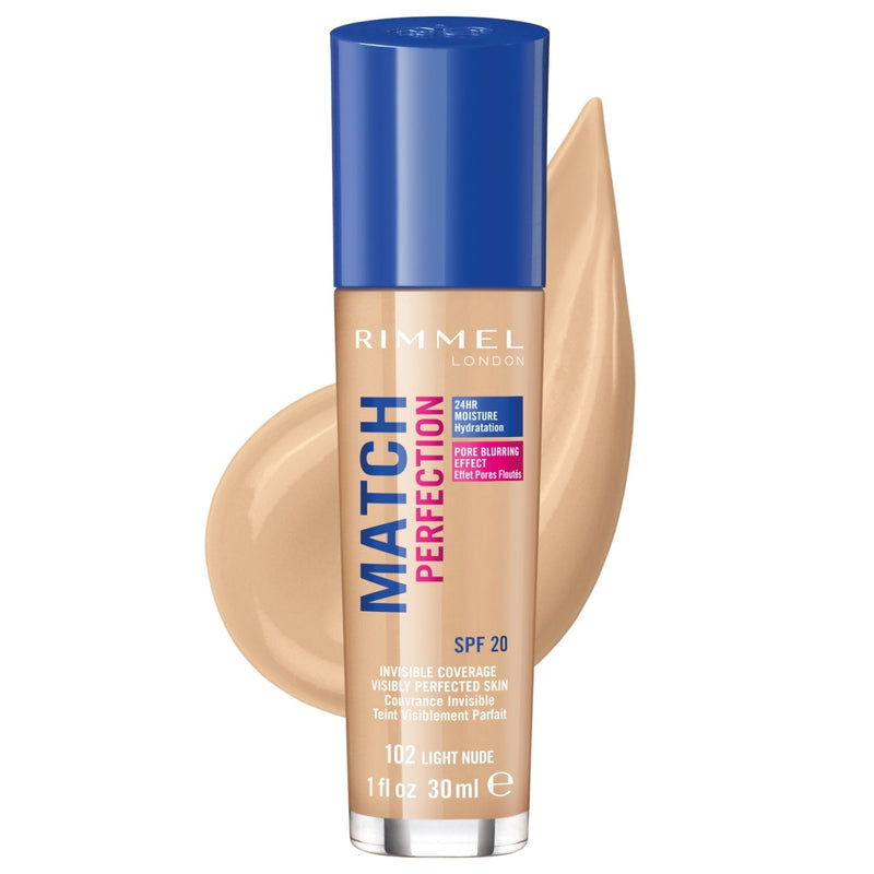 Rimmel London Match Perfection Foundation - 102 Light Nude