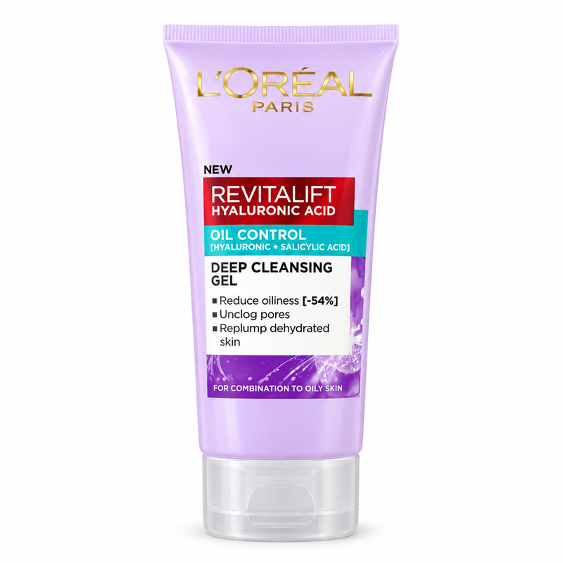 L'Oreal Paris Revitalift Hyaluronic Acid Oil Control Deep Cleansing Gel 100ml