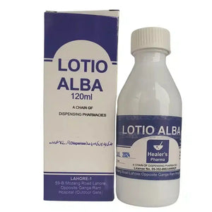 Healers Pharma Lotio Alba Soothing Lotion 120ml – OTC anti-itch lotion Pakistan