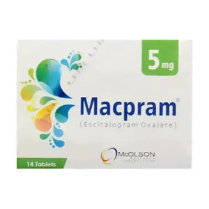 Macpram Tablets 5mg ��� Escitalopram for Depression & Mood Support