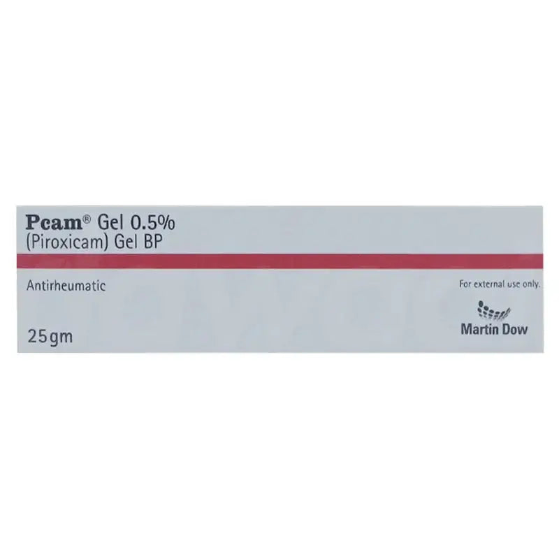 Pcam Gel 0.5% 25g – Piroxicam Gel for Pain & Inflammation Relief