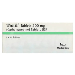 Teril 200Mg Tablets – Carbamazepine for Epilepsy & Trigeminal Neuralgia