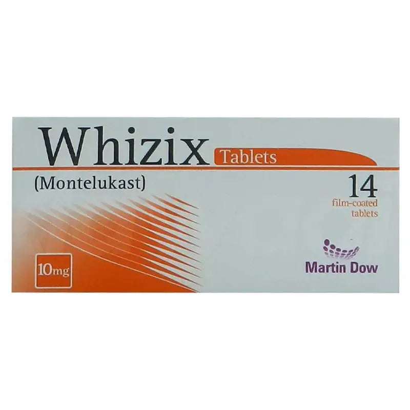 Whizix 10mg Tablets (Montelukast) for Asthma & Allergic Rhinitis