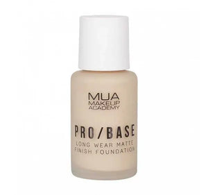MUA Pro/Base Long Wear Matte Finish Foundation 110 - bottle front | Derma.pk