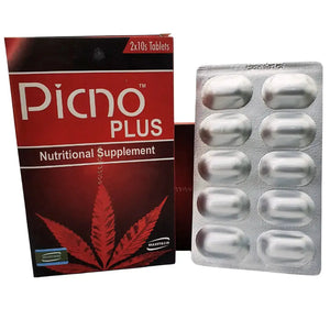 Picno Plus Multivitamin 20s – supplement facts and ingredients panel
