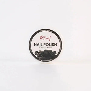 Rivaj Nail Polish Remover Wipes ��� Charcoal Extract ��� Deep Clean & Gentle