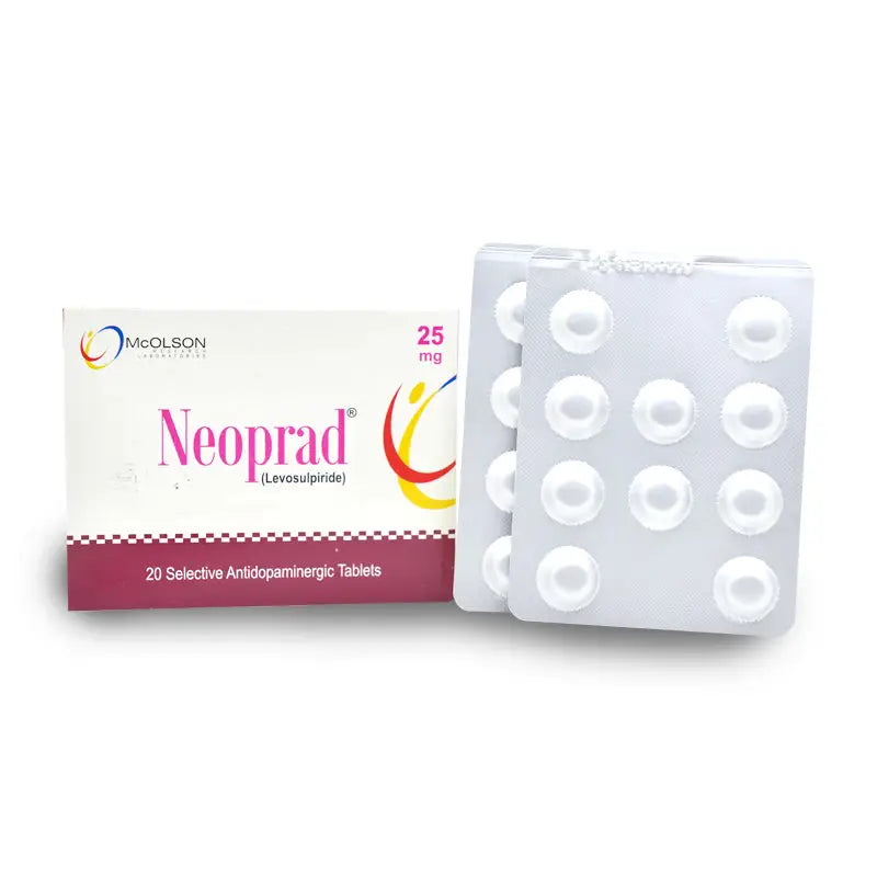 Neoprad Tablets 25mg – Levosulpiride for GERD & IBS