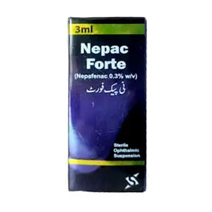 Nepac Fort Eye Drops Nepafenac 0.3% once daily NSAID ophthalmic