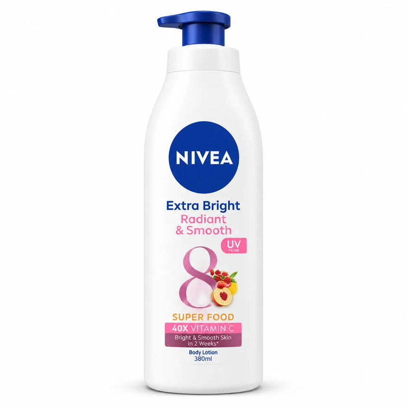 Nivea Extra Bright Radiant & Smooth Body Lotion with UV Filter 380ml
