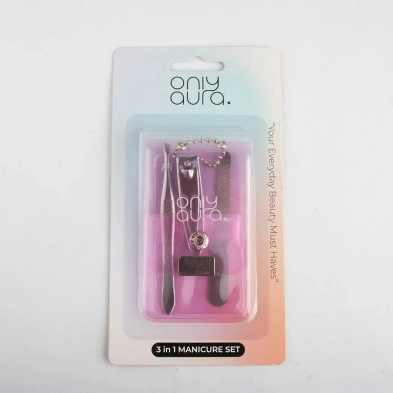 ONLYAURA 3-IN-1 MANICURE SET TZ043-2 1PCS