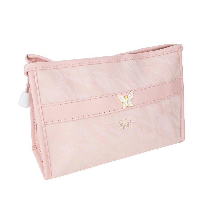 ONLYAURA COSMETIC BAG 118-367# PINK PU MATERIAL