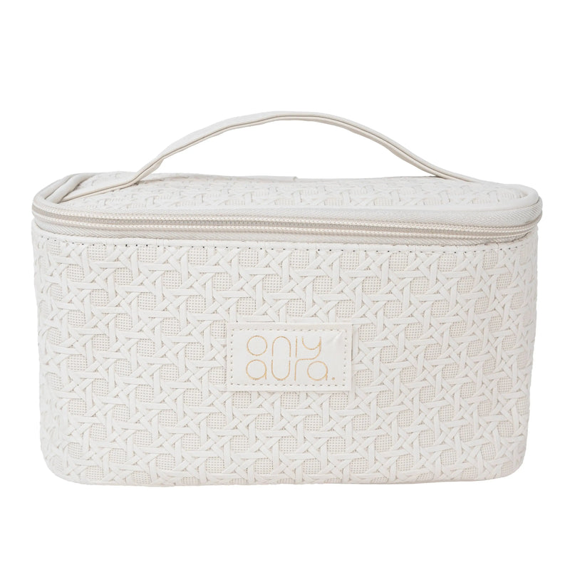 ONLYAURA COSMETIC BAG 215-308# WHITE PU MATERIAL
