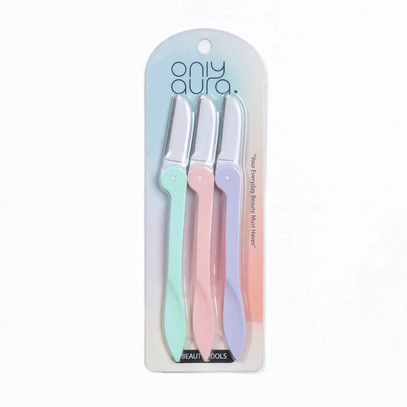 ONLYAURA FOLDING EYEBROW RAZOR 3PCS #SJ3127A 1'S