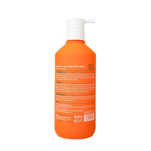 OnlyAura Goat Milk & Collagen Shower Gel 400ml – back of packaging