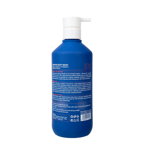 OnlyAura Lavender Shower Gel 400ml – back of packaging