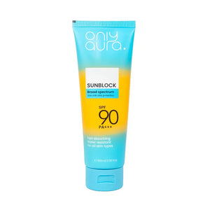 OnlyAura Sunblock SPF90 – front of packaging