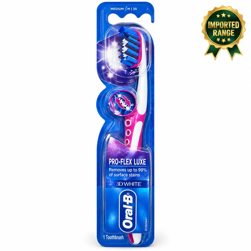 Oral-B Pro-Flex Luxe 3D White Medium Manual Toothbrush