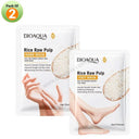 BIOAQUA Rice Raw Pulp Duo Pack - Whitening Hand & Foot Mask Set (35ml x 2 Pairs) photo 1