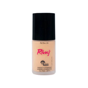 Rivaj Perfect Coverage Mineral Foundation Shade 8 – Deep Medium Tone Full Coverage Matte Foundation