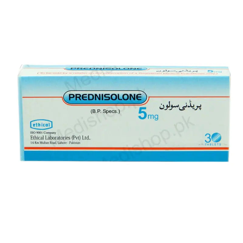 Prednisolone 5mg Tablets – Corticosteroid for Inflammation & Allergy