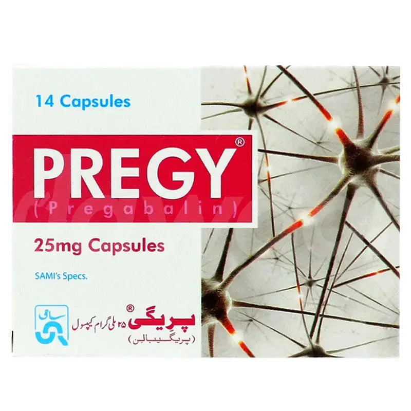 Pregy 25mg Capsules — Pregabalin for Nerve Pain Relief
