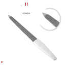 Nail Art Metal Nail Filer White Handle – Precision Nail Care Tool photo 1