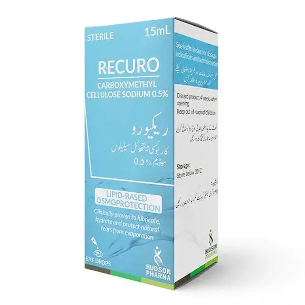 Recuro Carboxymethylcellulose 0.5% Eye Drops 15ml