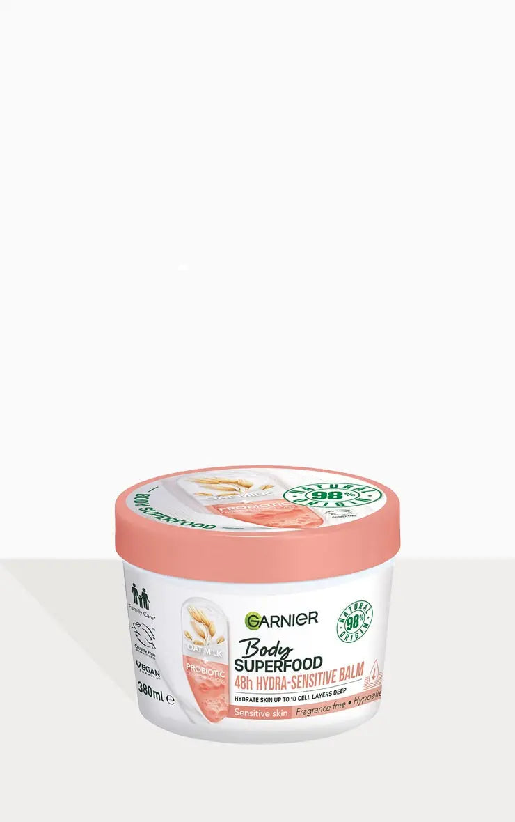 Garnier Body Superfood Hydra Sensitive Body Cream with Oat Milk & Probiotic Derived Fractions 380ml