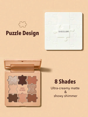 Sheglam Jazy Jigsaw Eyeshadow Palette – close-up product detail