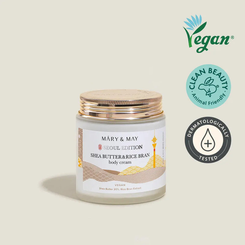 Mary & May Vegan Shea Butter & Rice Bran Body Cream 250ml