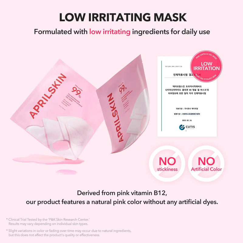 Aprilskin TXA Niacinamide Collagen 99 Capsule Gel Mask 1 piece