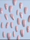 Shein Flower Long Press On Nails 24pcs photo 3