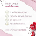 Dove Crushed Cherries & Chia Milk Body Scrub 425g photo 3