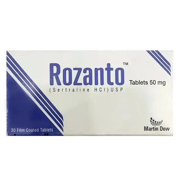 Rozanto 50mg Tablets (Sertraline) for Depression, OCD & Panic Disorder