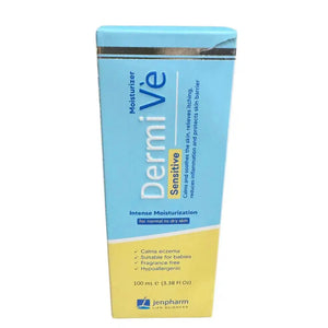 DermiVe Moisturizer 100ml Jenpharm Life Sciences packaging front view – View Product Detail