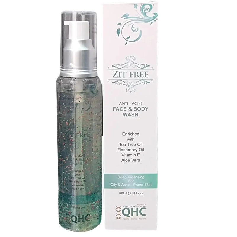 QHC Zit Free Anti-Acne Face & Body Wash 100ml