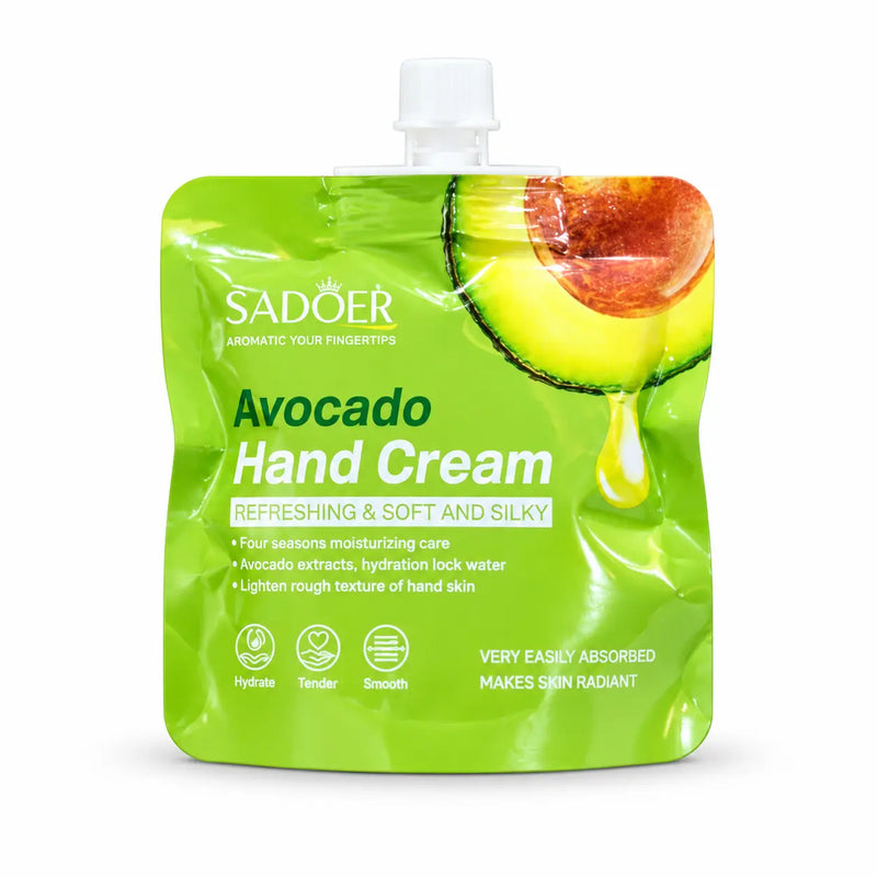 Sadoer Avocado Hand Cream - Refreshing & Soft and Silky