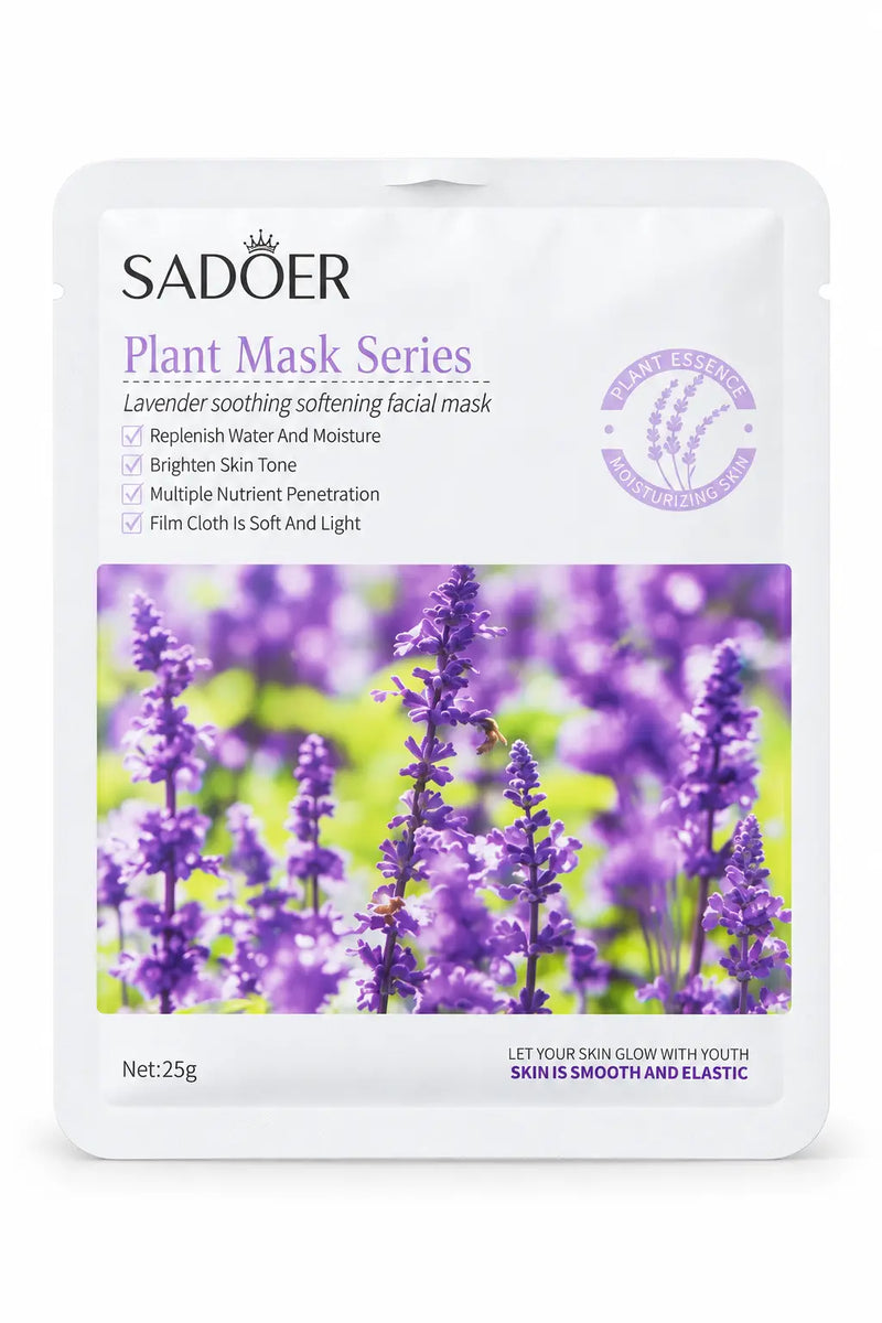 Sadoer Plant Mask Series Lavender Soothing Softening Facial Mask 25g