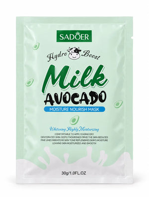 Sadoer Hydro Boost Milk Avocado Moisture Nourish Mask 30g