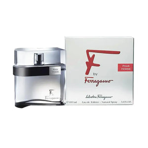 Salvatore Ferragamo F Silver EDT 100ML Men Perfume ��� Aromatic Woody Fragrance