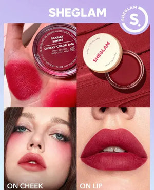 SHEGLAM Cheeky Color Jam Cream Blush - Scarlet Sunset