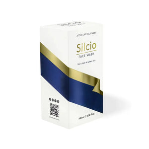 Silcio Face Wash 100ml by Atco — back label with full ingredient list
