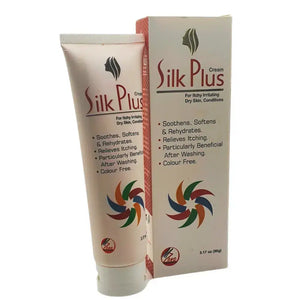 Silk Plus Cream 90g open jar showing ceramide-rich texture