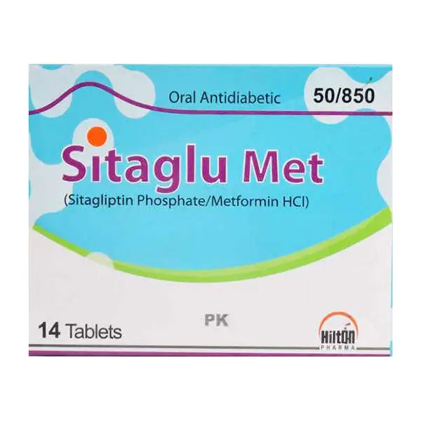 Sitaglu Met 50/850mg Tablet (Sitagliptin + Metformin) for Type-2 Diabetes