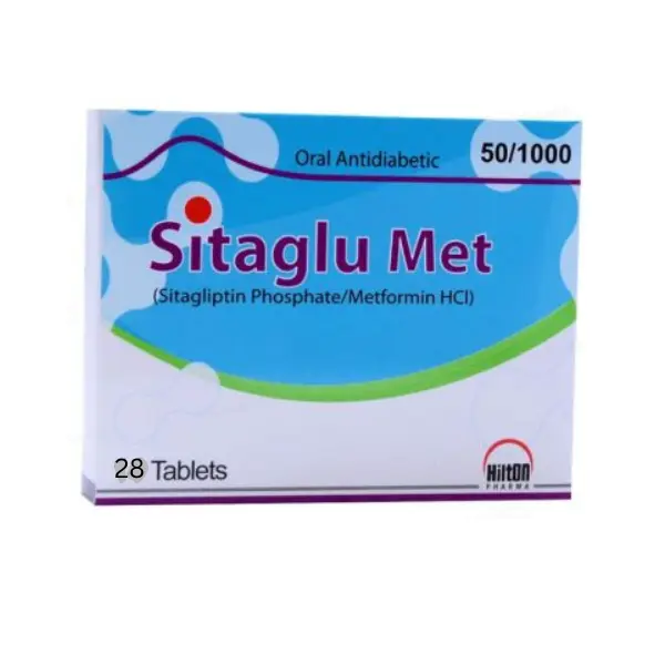 Sitaglu Met 50/1000mg Tablet (Sitagliptin + Metformin) for Type-2 Diabetes