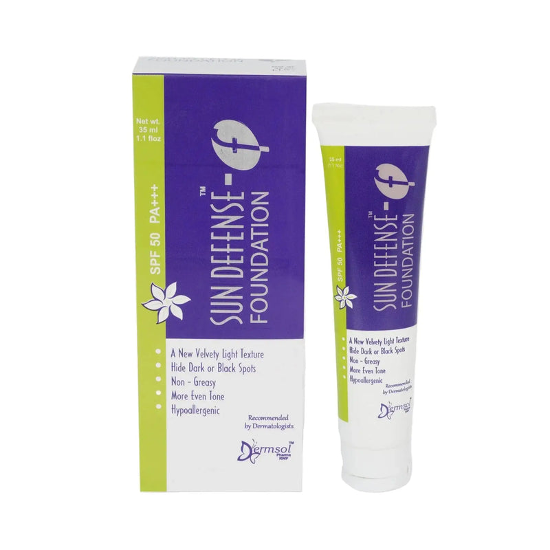 Dermsol Sun Defense SPF Foundation – Glow Protection & Full Coverage | Sunscreen, Sunblock