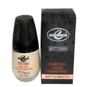 Christine Liquid Foundation Matte Finish Tan-7 (40ml)