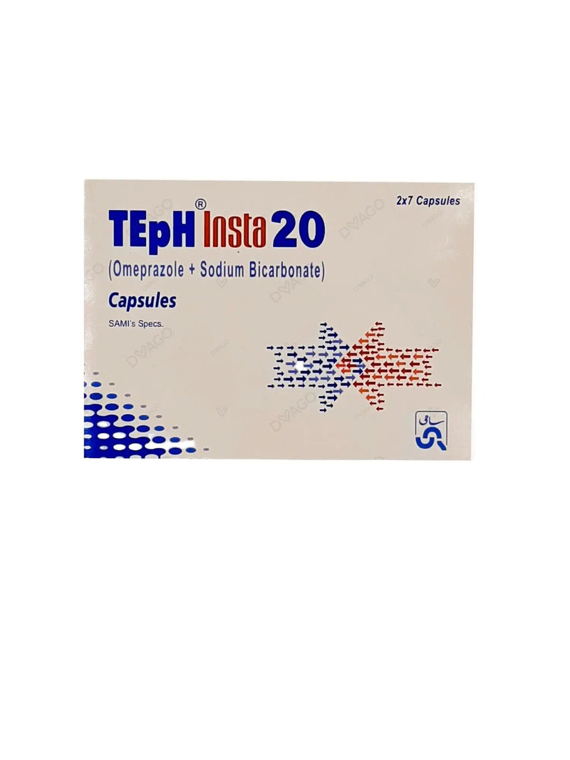 Teph Insta 20mg Capsule – Omeprazole for Acidity and Heartburn Relief