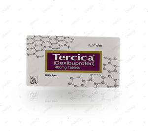 Tercica 400mg Tablet – Dexibuprofen for Strong Pain, Fever, and Inflammation Relief